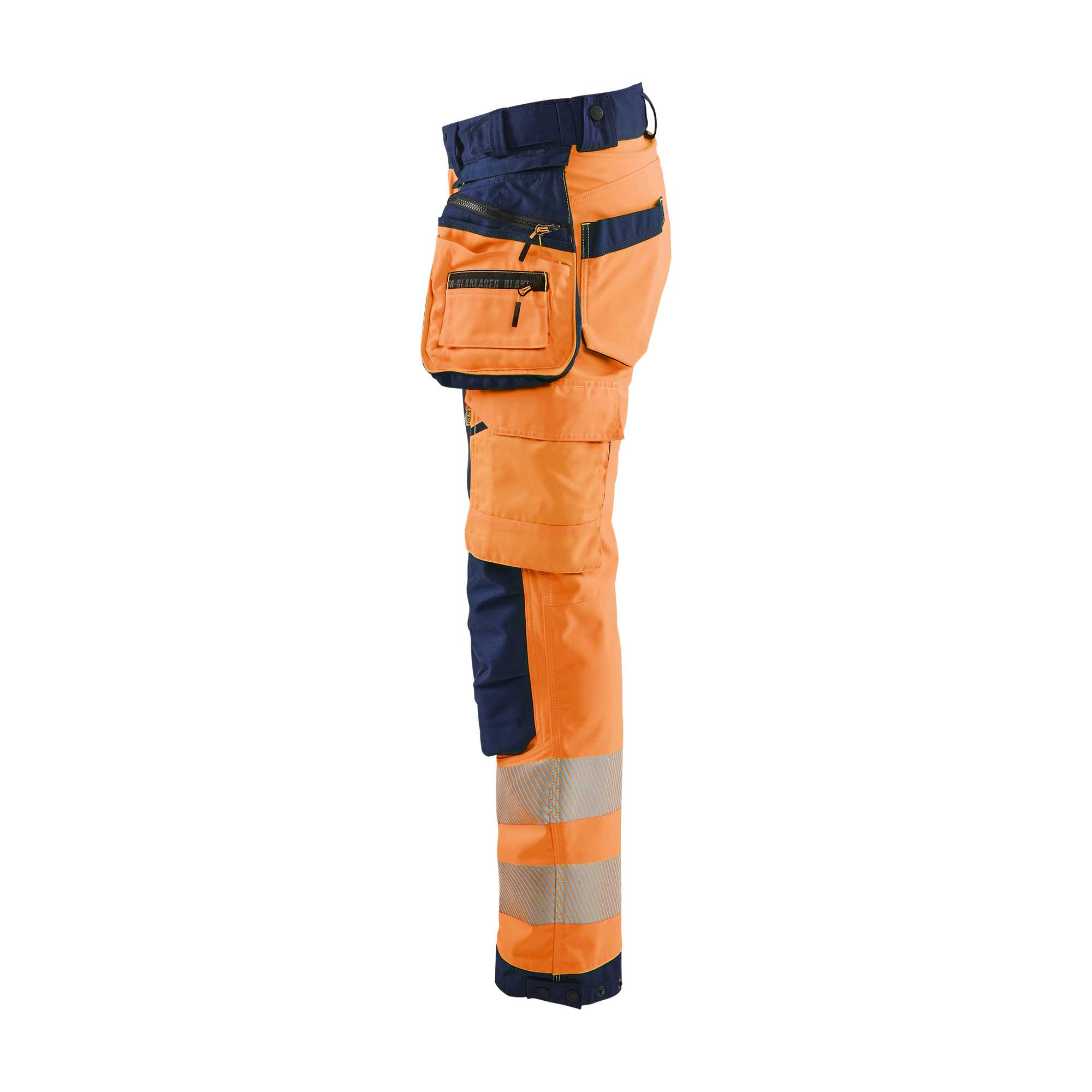 BLAKLADER 71182513 | Women's Hi Vis softshell trousers Hi Vis Reflective Work Trousers Women - Waterproof